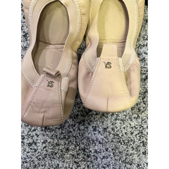 Yosi Samra Samara Foldable Ballet Flat in Nude Leather, Size 6‎ Commute Workwear - Picture 5 of 11
